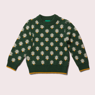 From One To Another Winter Forest Knitted Jumper