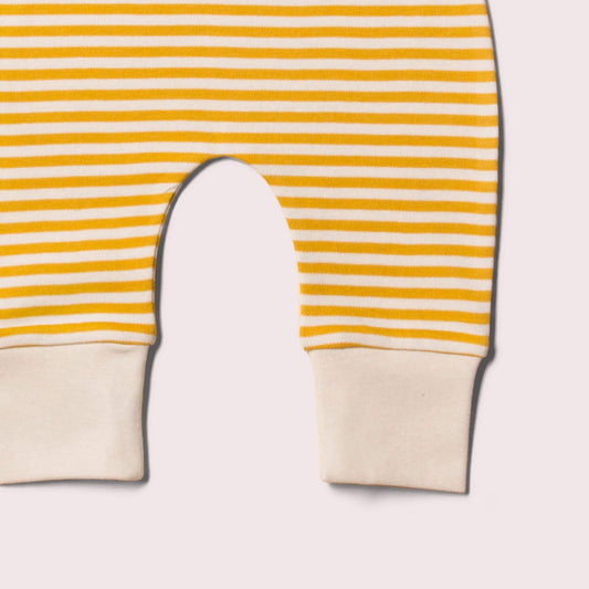 Gold Striped Organic Wriggle Bottoms