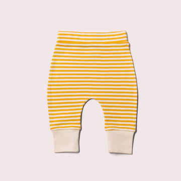 Gold Striped Organic Wriggle Bottoms