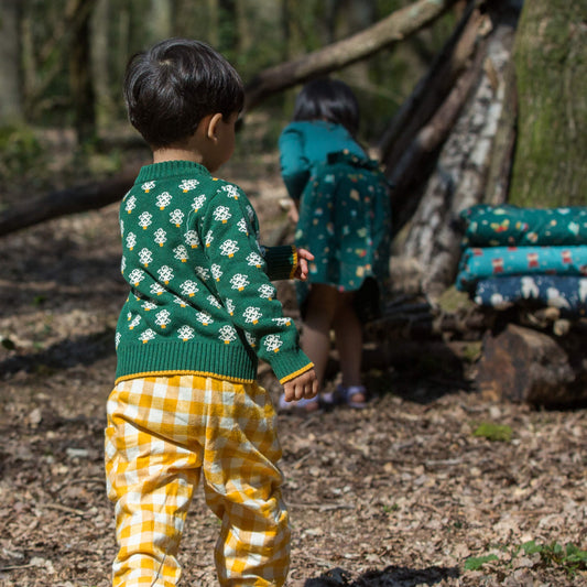 Golden Check Brushed Cotton Bottoms