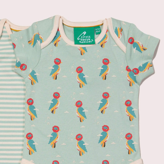 Little Woodpecker Organic Baby Bodies Set - 2 Pack
