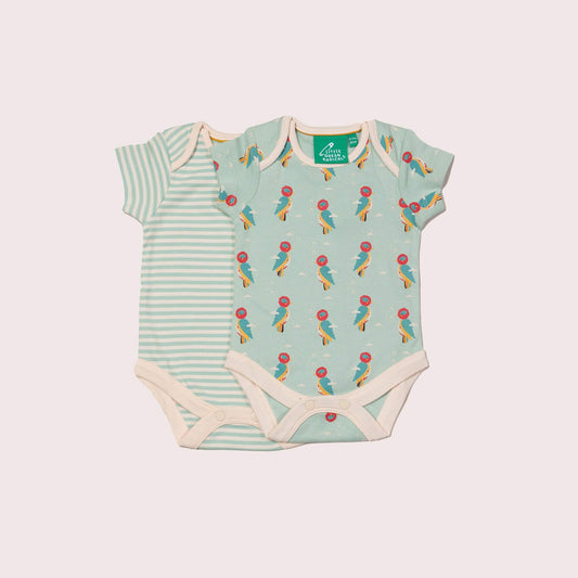 Little Woodpecker Organic Baby Bodies Set - 2 Pack