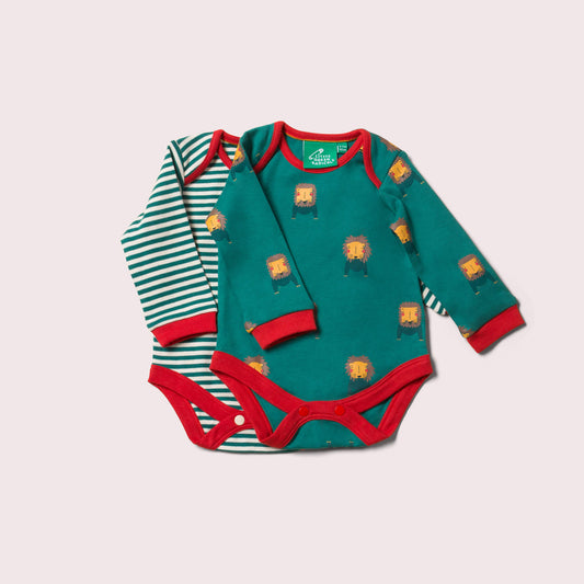 Mountain Lions Organic Baby Bodysuit Set