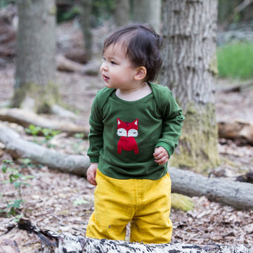 Fox Applique Long Sleeve T-Shirt