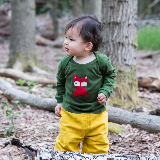 Fox Applique Long Sleeve T-Shirt