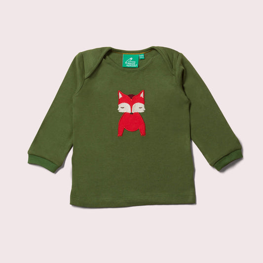 Fox Applique Long Sleeve T-Shirt