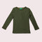 Olive Ribbed Long Sleeve Henley Top