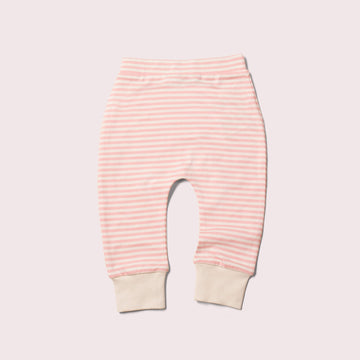 Pink Striped Organic Wriggle Bottoms