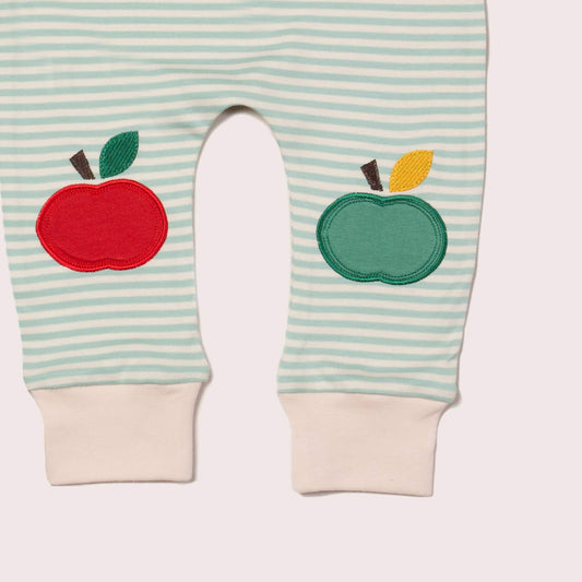 Powder Blue Knee Patch Apple Joggers