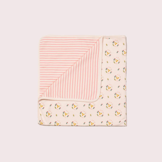 Quince Flowers Organic Baby Blanket