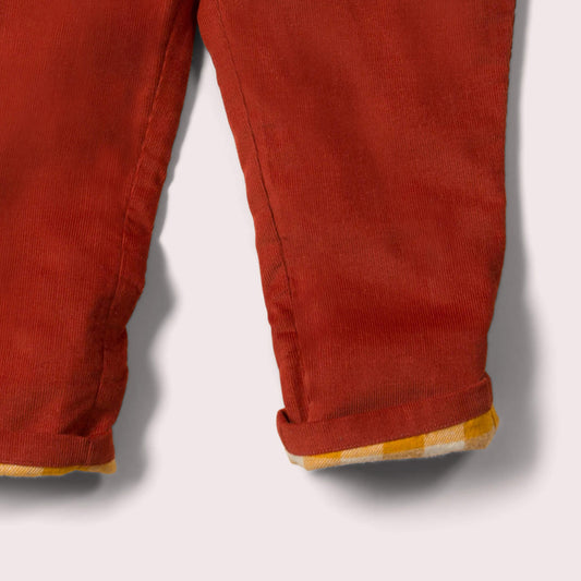 Red Corduroy Adventure Jeans