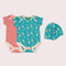 Summer Seagull Baby Bodysuit & Hat Gift Set