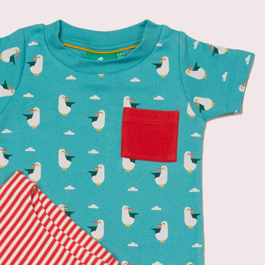 Summer Seagull T-Shirt & Jogger Playset