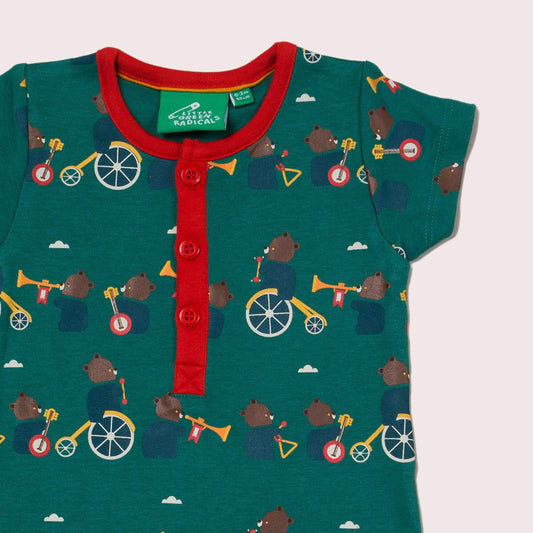 The Bear Jamboree Organic Shortie Romper