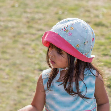 Wild Horses & Pink Reversible Sunhat