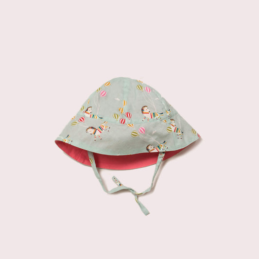 Wild Horses & Pink Reversible Sunhat