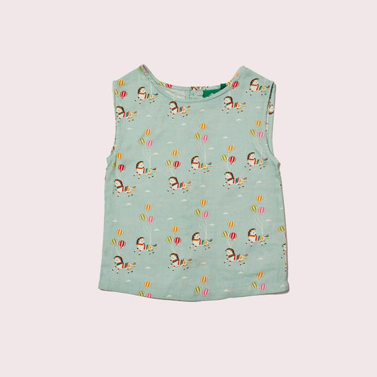 Wild Horses Sleeveless Blouse