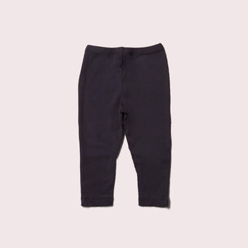 Winter Blue Ribbed Leggings